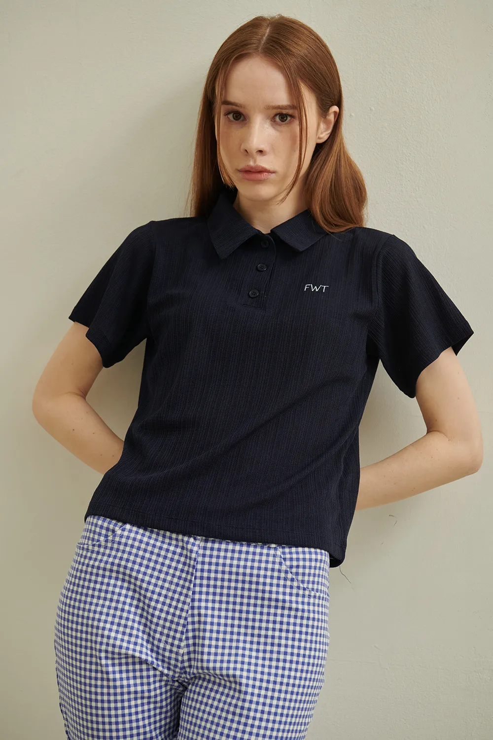 サマーポロカラー半袖Tシャツ | voer | 詳細画像34