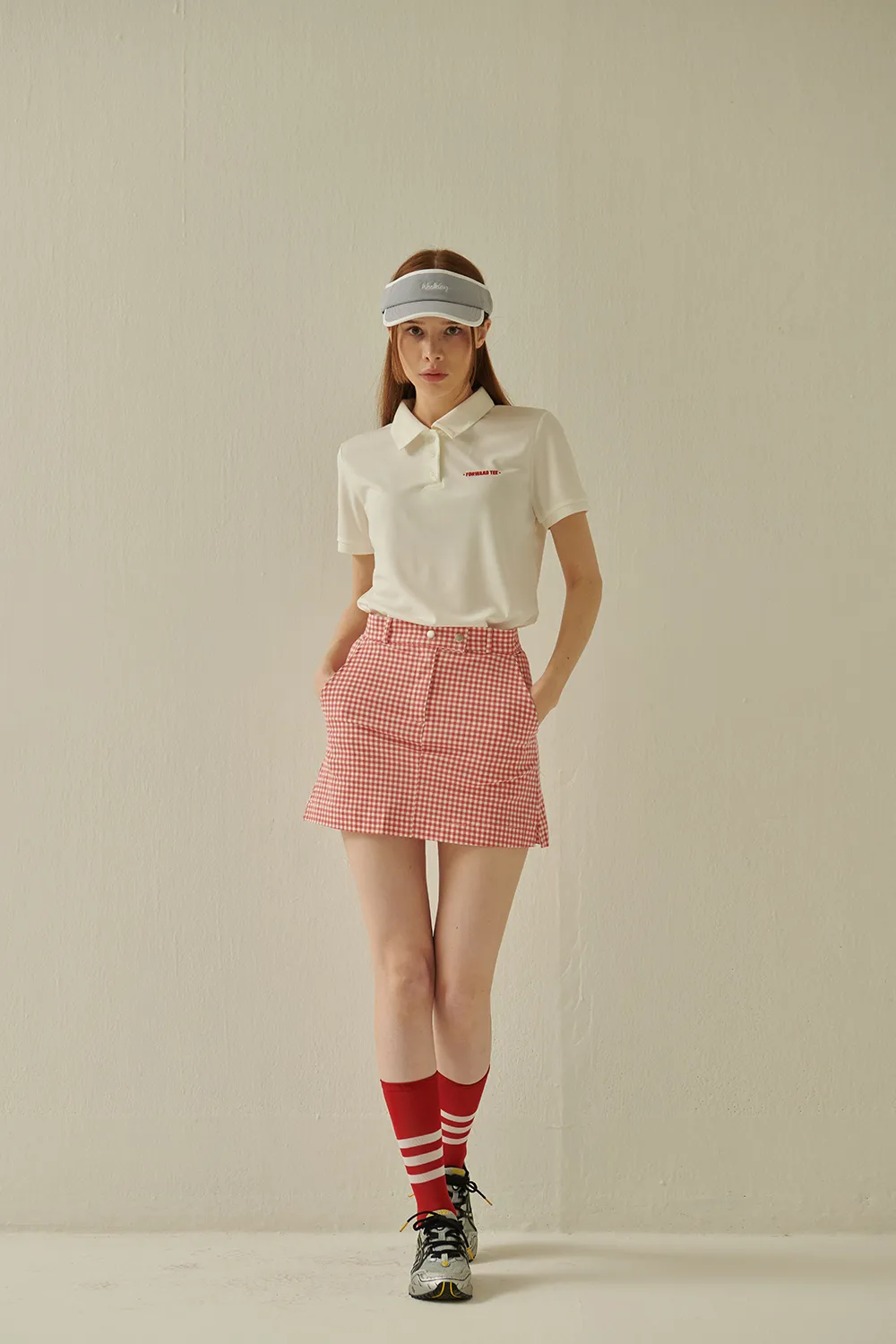 ミニロゴポロカラー半袖Tシャツ | voer | 詳細画像1