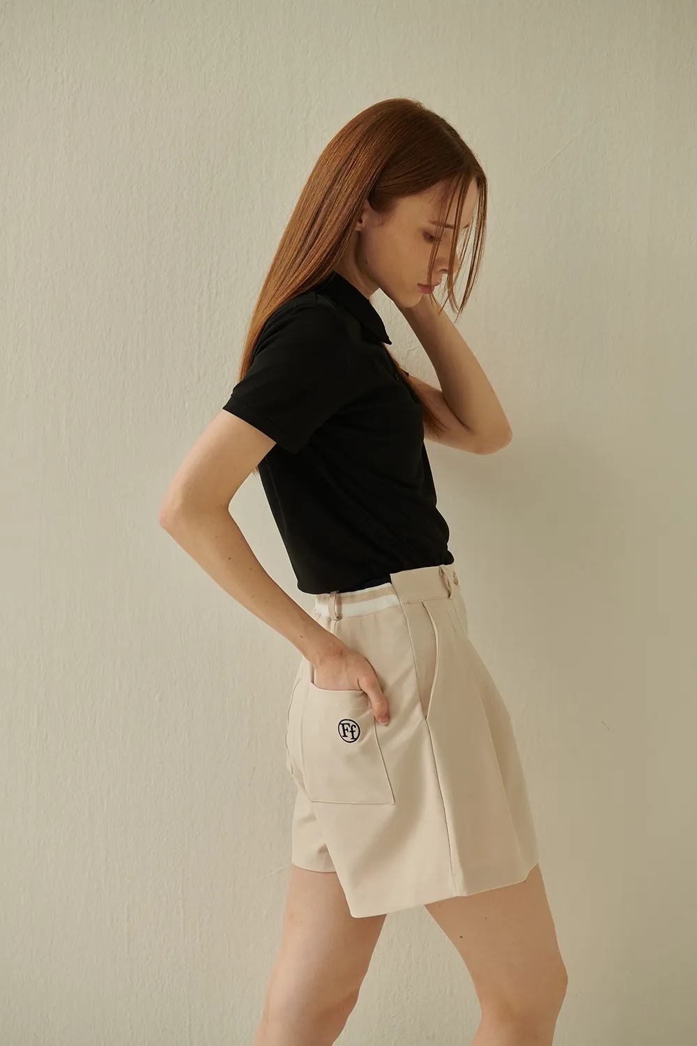ミニロゴポロカラー半袖Tシャツ | voer | 詳細画像57