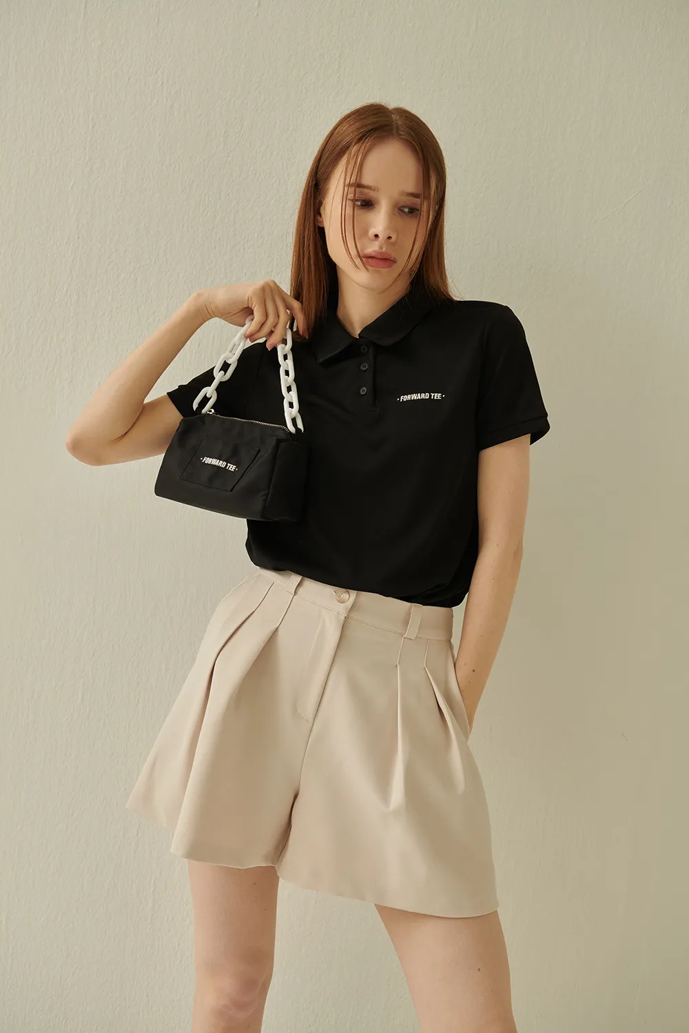 ミニロゴポロカラー半袖Tシャツ | voer | 詳細画像59