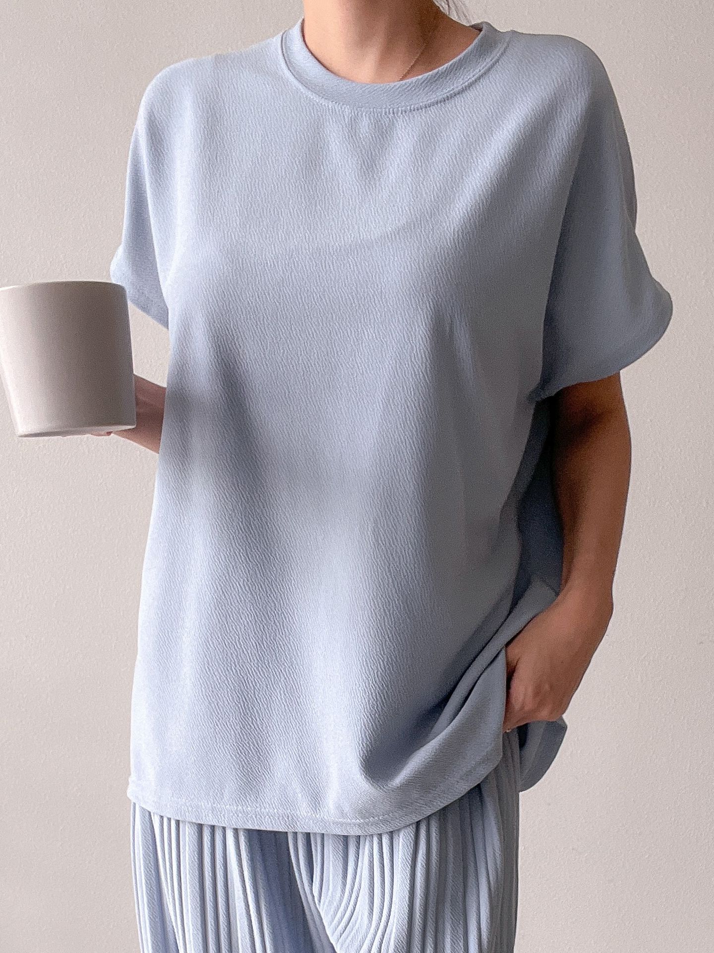 半袖Tシャツ&プリーツパンツSET | レディースファッション通販 - DHOLIC