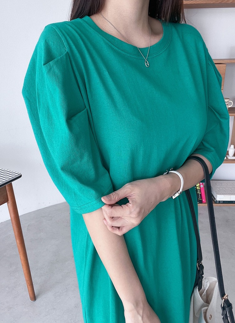 パフ5分袖Tシャツワンピースのサムネイル