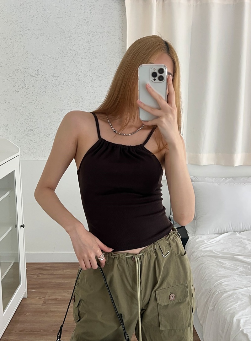 バックスリットリブキャミソール | レディースファッション通販 - DHOLIC