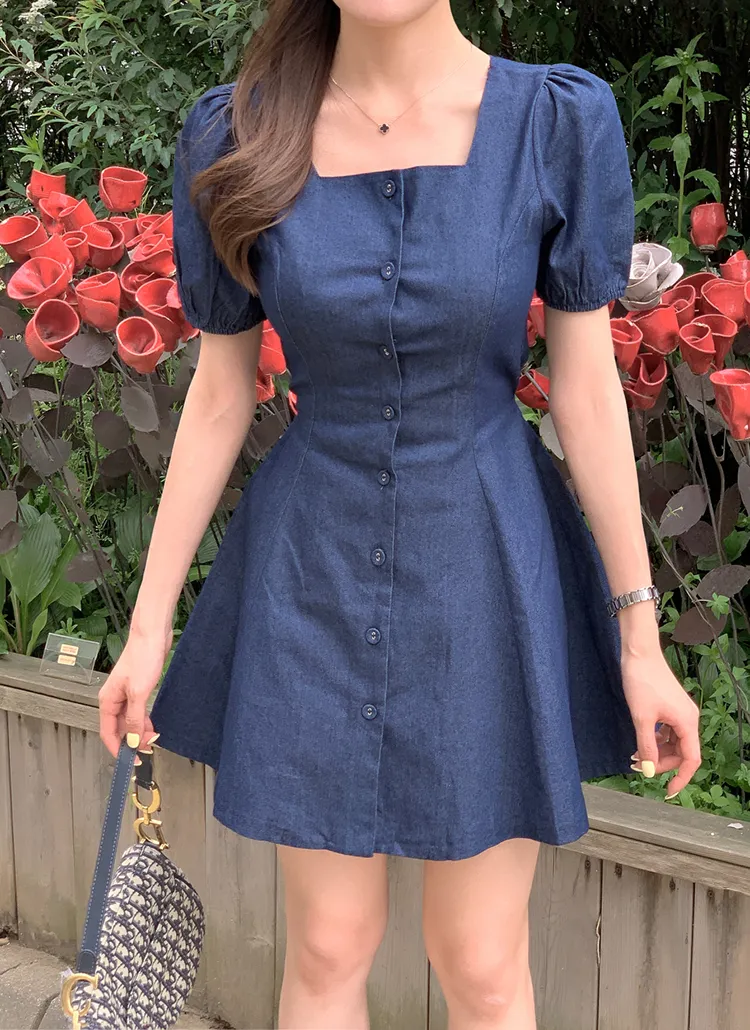 スクエアネックミニワンピース | highclassic | 詳細画像1