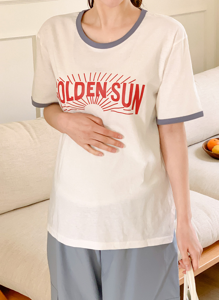 配色GOLDEN SUN半袖Tシャツのサムネイル