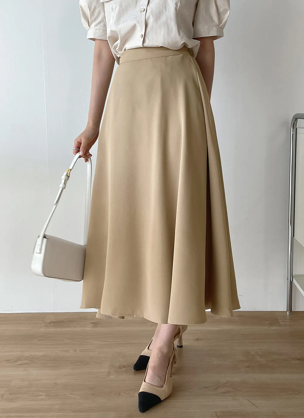 シルキーAラインスカート | レディースファッション通販 - DHOLIC 