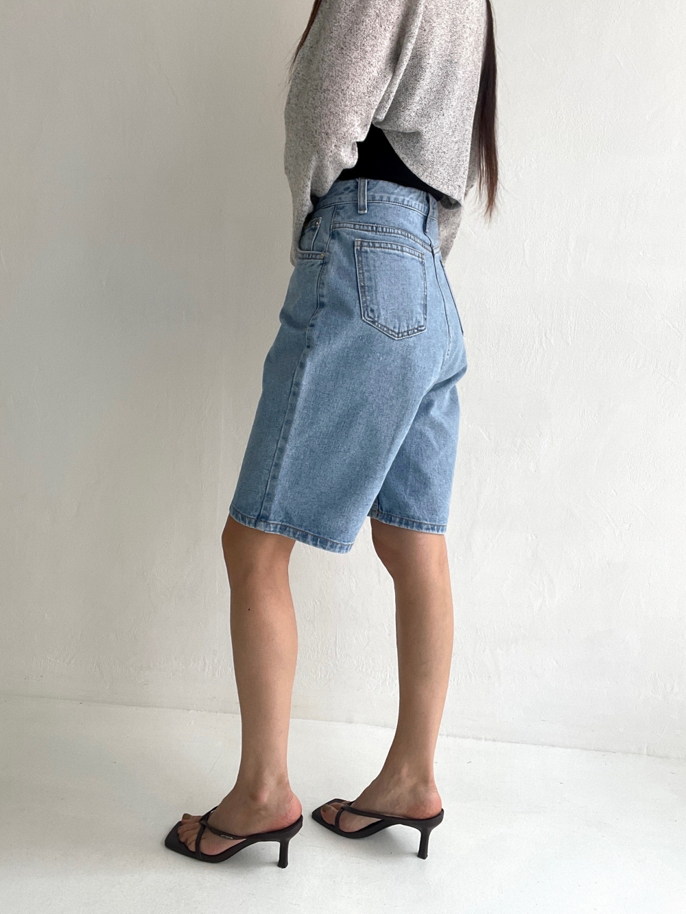 ハイウエストハーフデニムパンツ | 詳細画像10