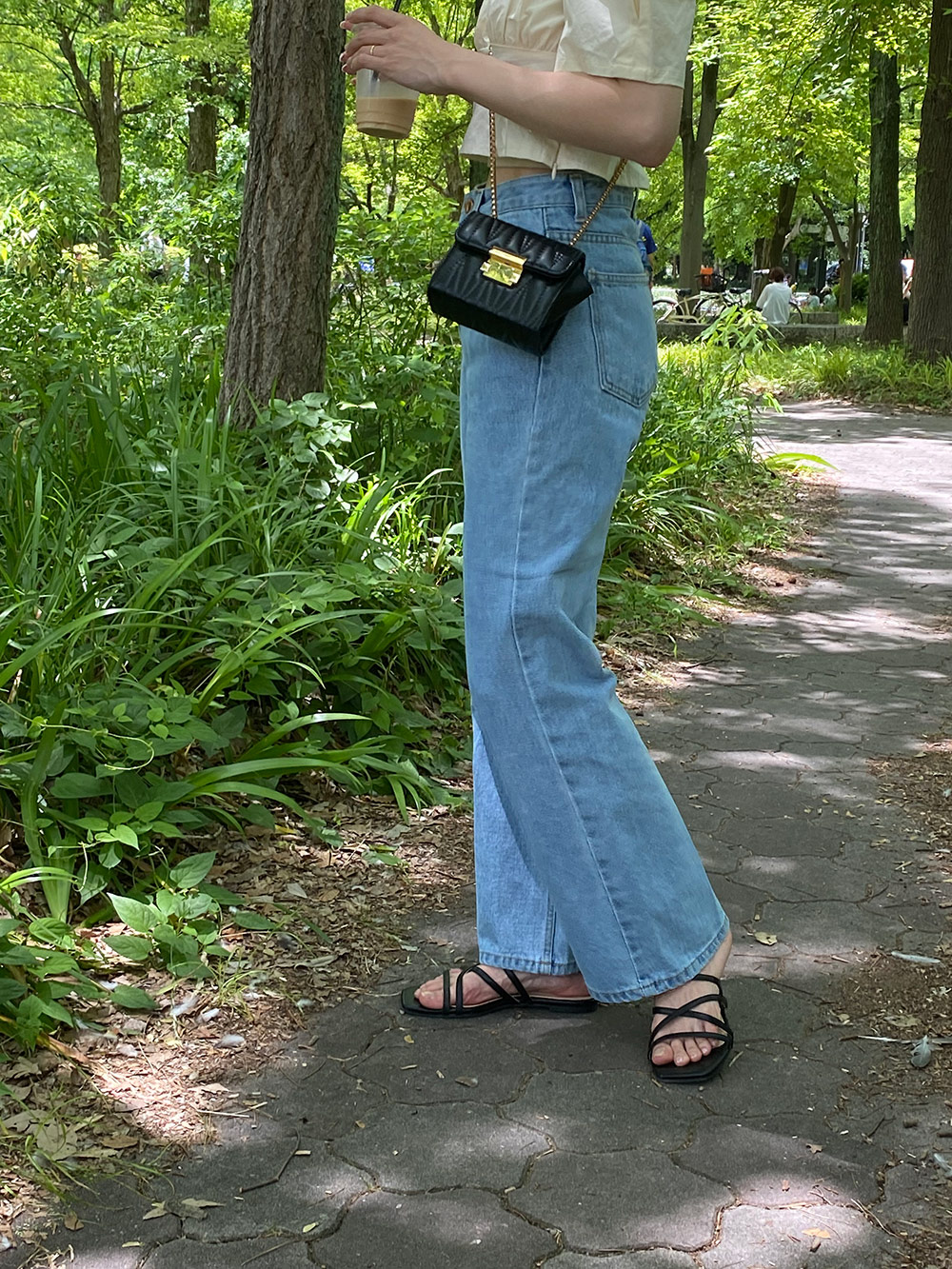 ハイウエストストレートデニムパンツ | レディースファッション