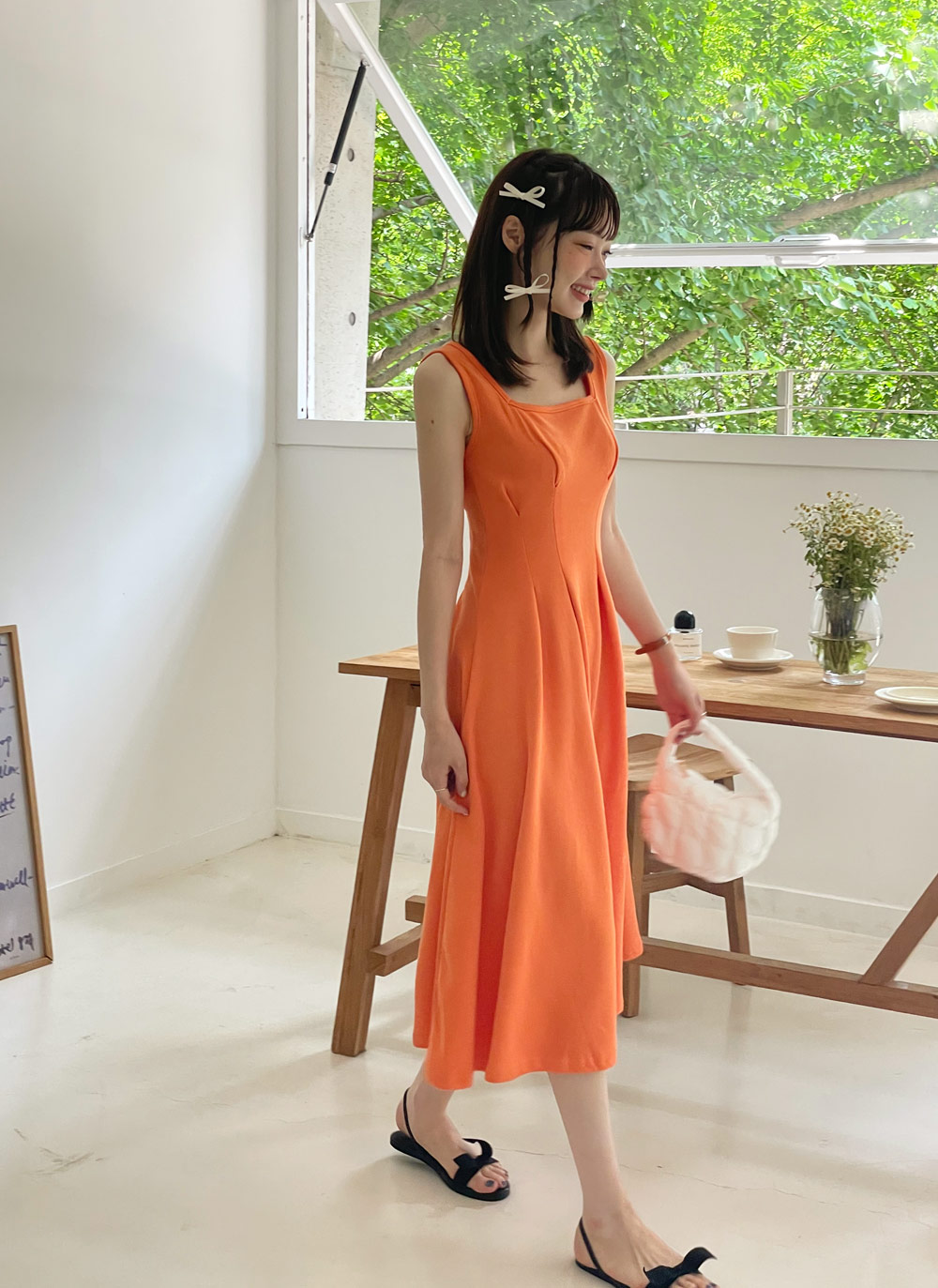 スクエアタックノースリワンピース | レディースファッション通販 - DHOLIC