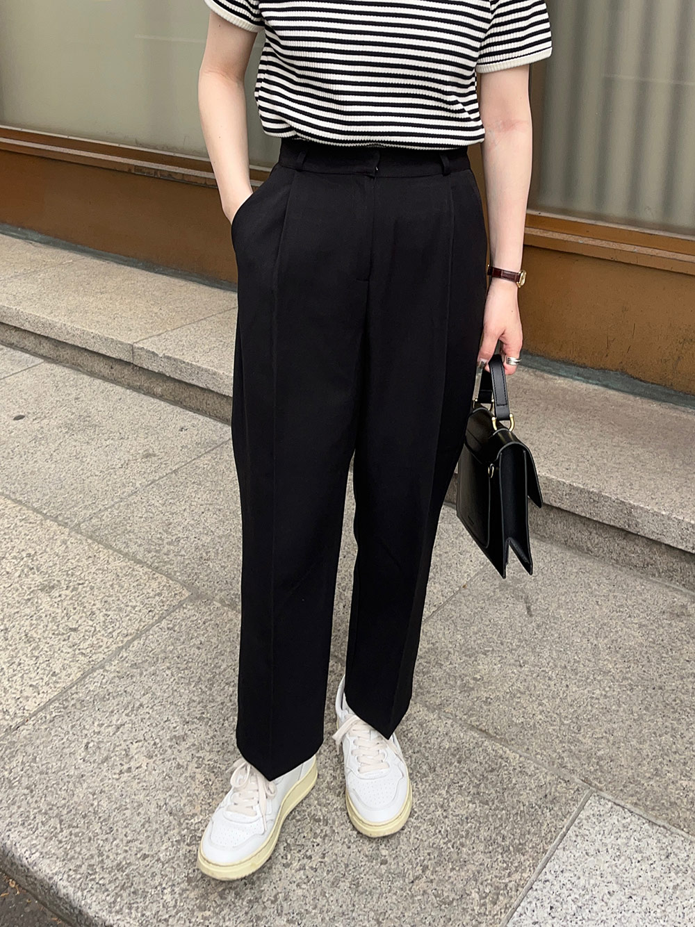 deux 23aw テーパードスラックス URBAN RESEARCH ITEMS｜2wayストレッチ テーパードスラックス