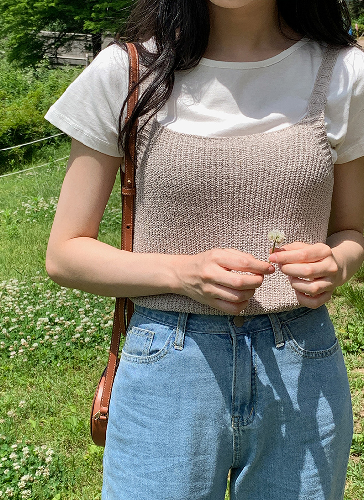 シンプルニットビスチェ | レディースファッション通販 - DHOLIC