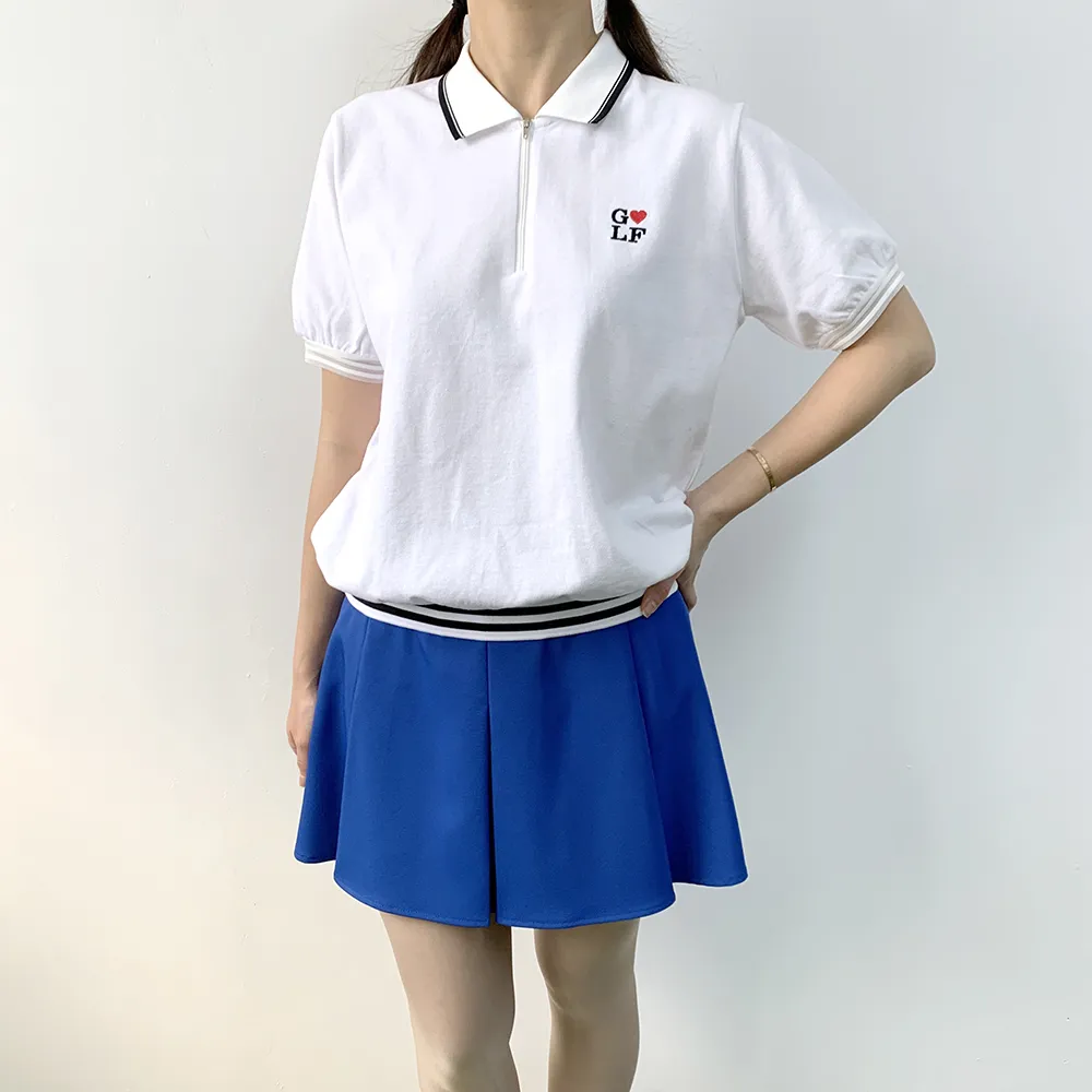 ロゴ配色ハーフジップカラーTシャツ | voer | 詳細画像9