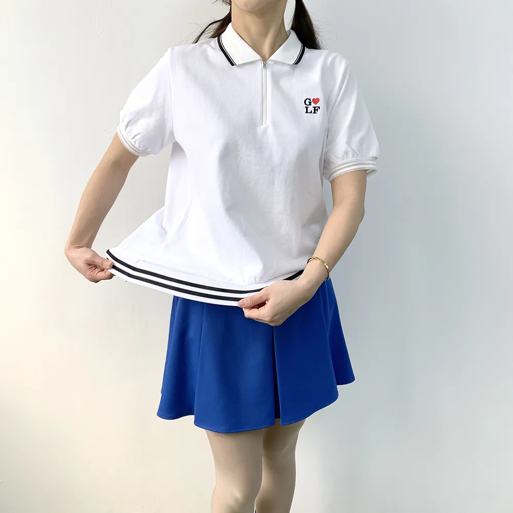 ロゴ配色ハーフジップカラーTシャツ | voer | 詳細画像15