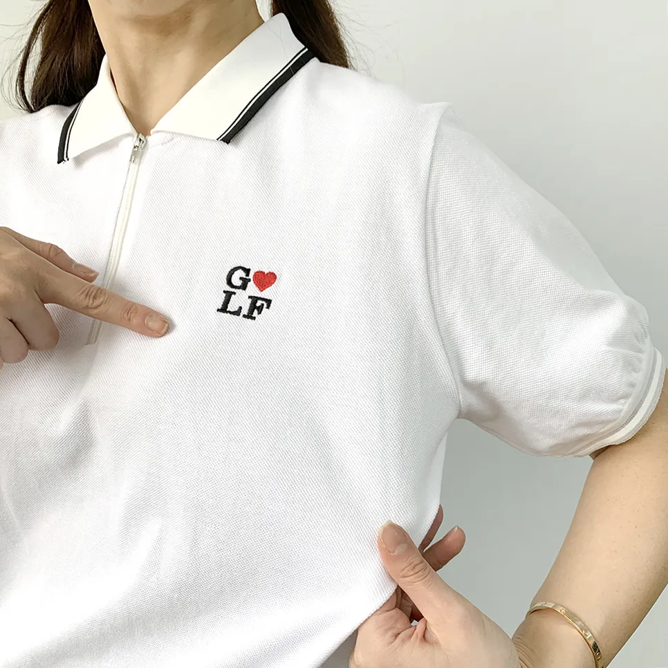 ロゴ配色ハーフジップカラーTシャツ | voer | 詳細画像18