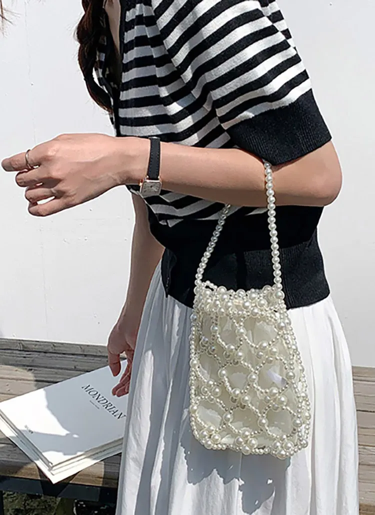 ポーチ付ビーズミニバッグ | whosbag | 詳細画像1