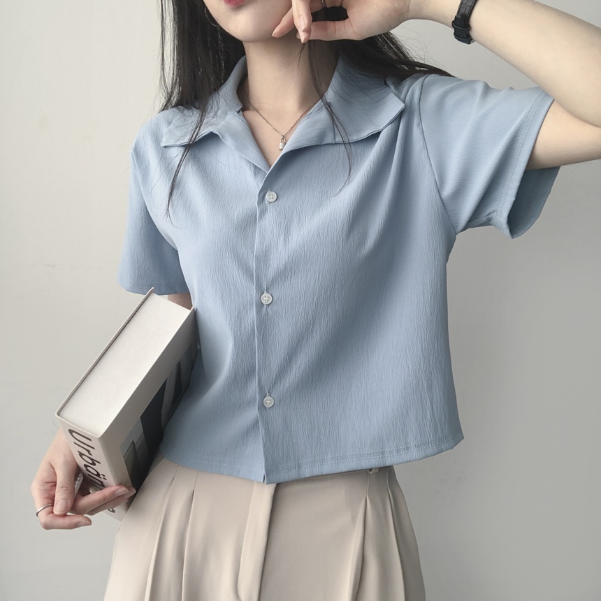 dholic - DHOLIC 配色カラーフラップ半袖シャツの通販 by R