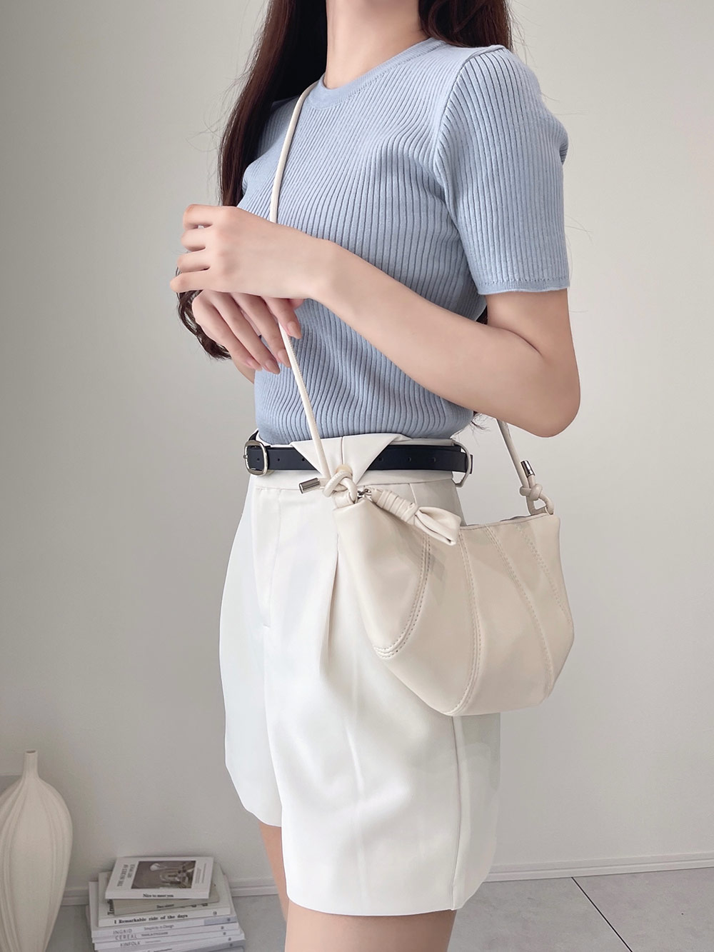 クルーネックリブニットトップス | 詳細画像3