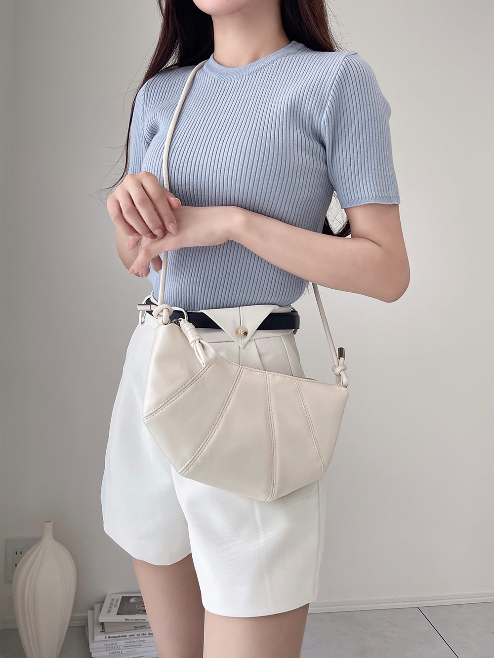 クルーネックリブニットトップス | 詳細画像4