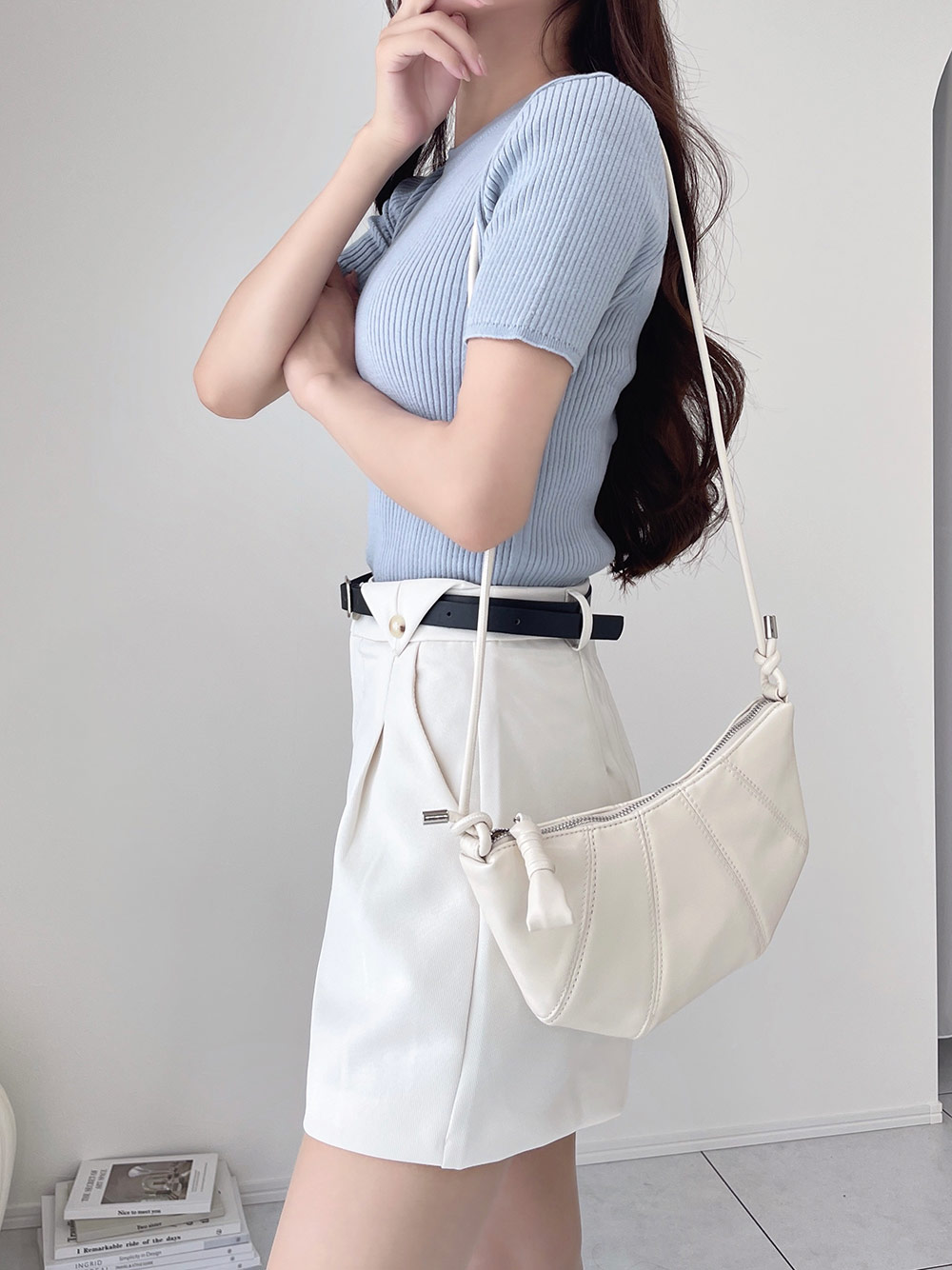 クルーネックリブニットトップス | 詳細画像5