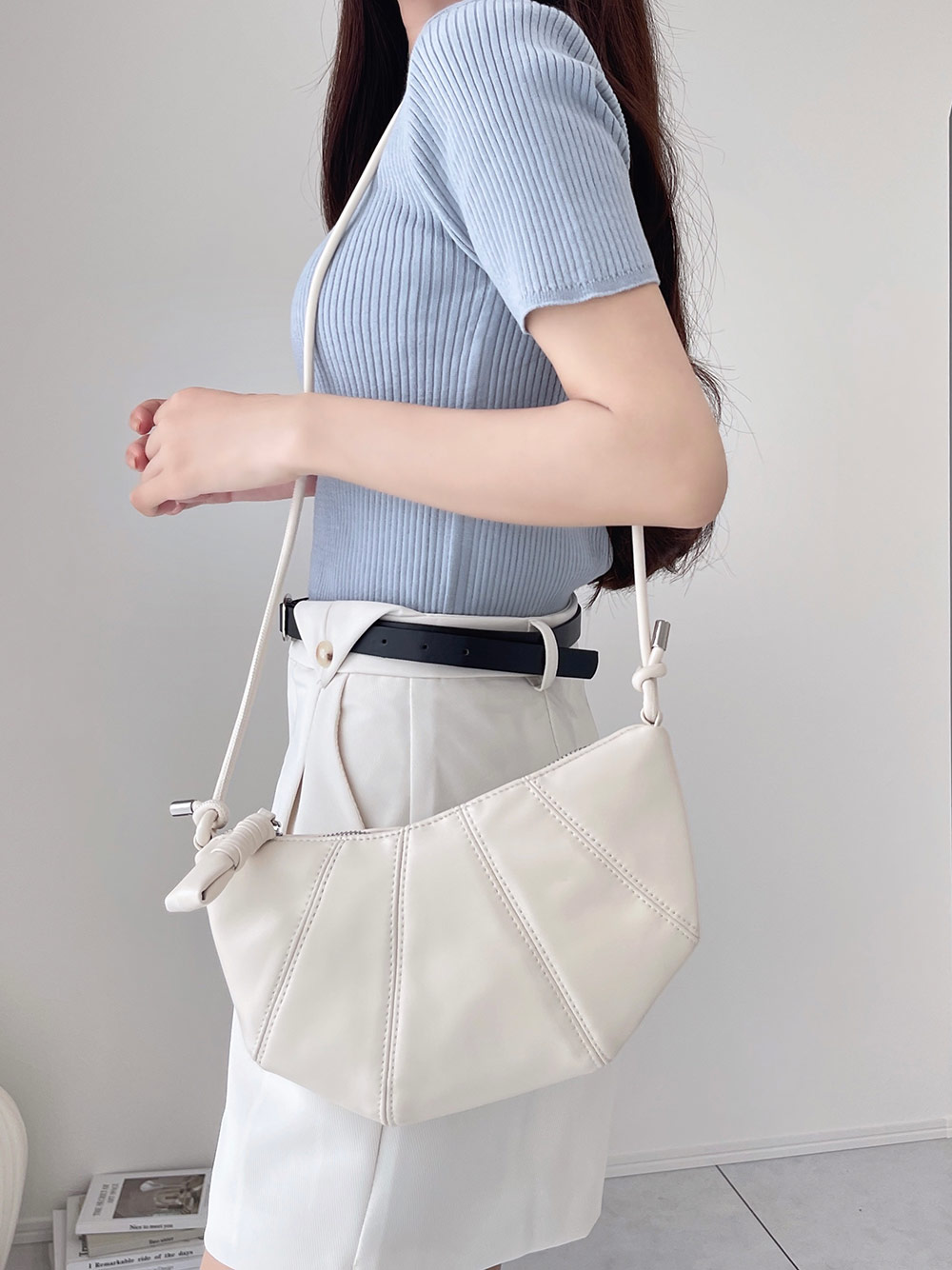 クルーネックリブニットトップス | 詳細画像8