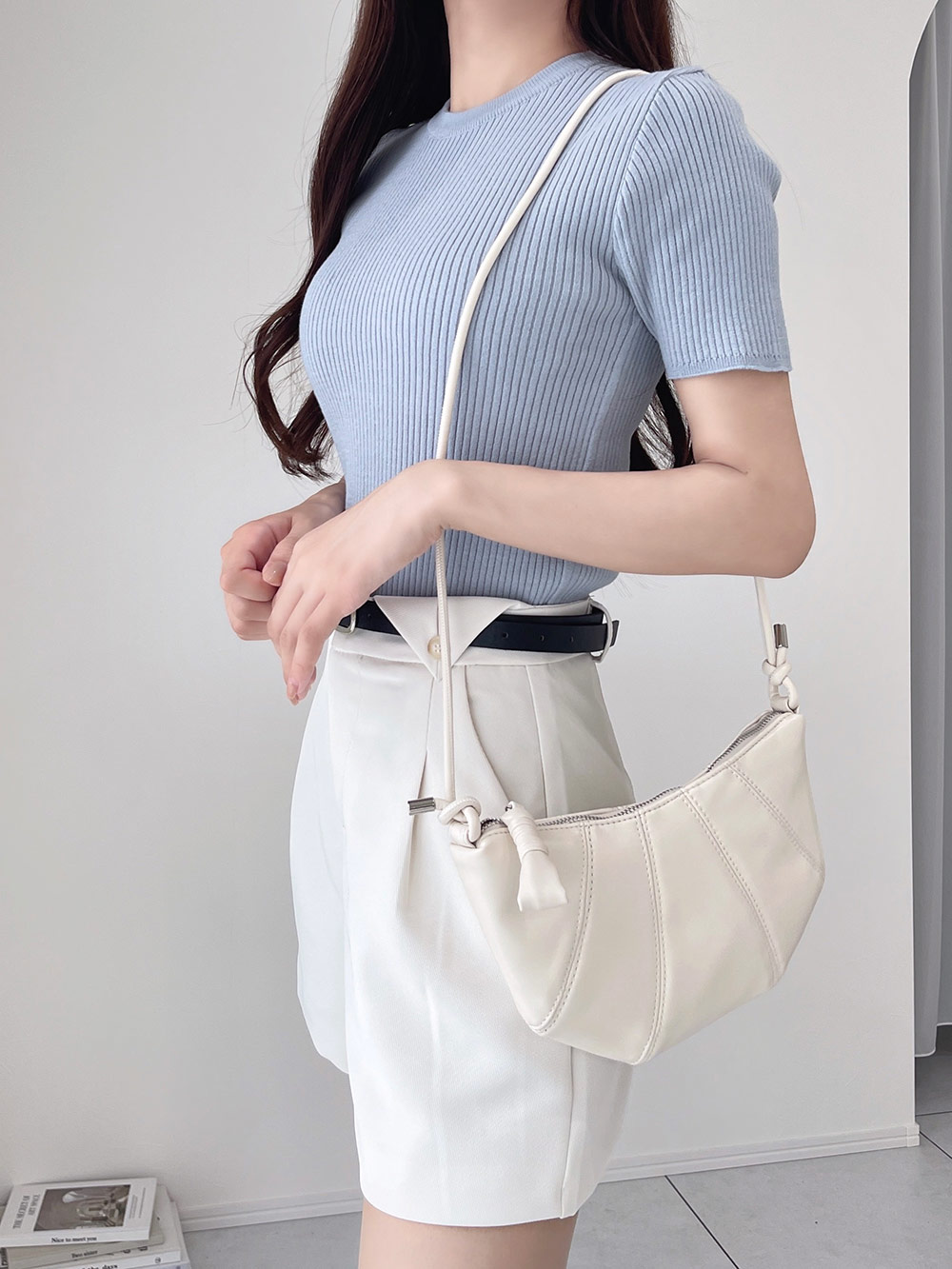 クルーネックリブニットトップス | 詳細画像9