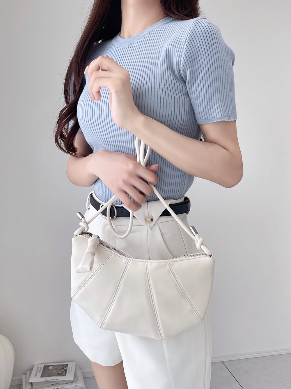 クルーネックリブニットトップス | 詳細画像12