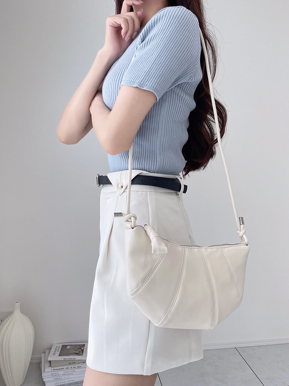 クルーネックリブニットトップス | 詳細画像14