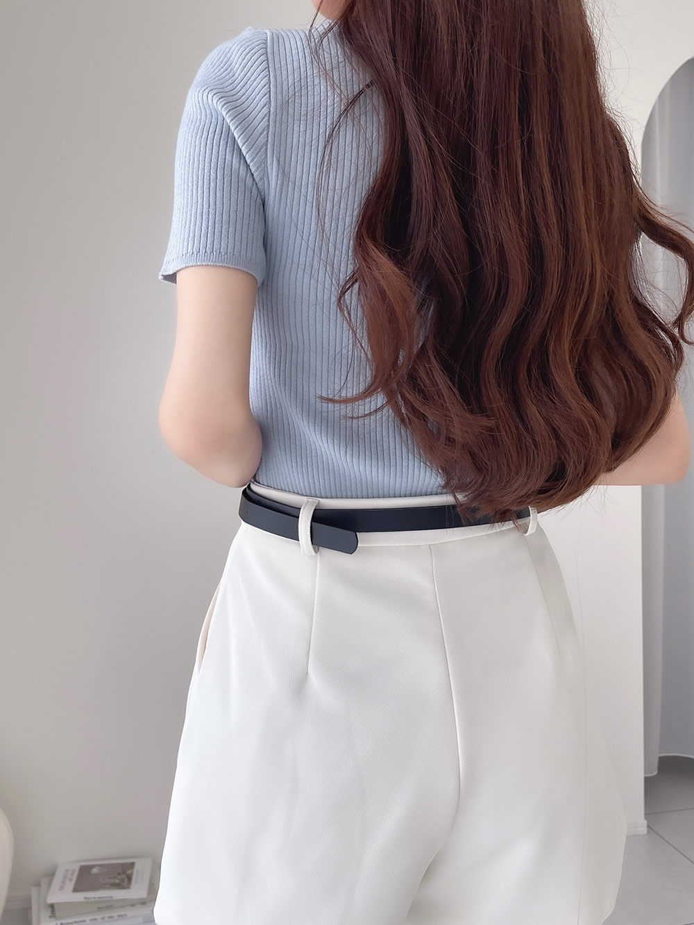 クルーネックリブニットトップス | 詳細画像19