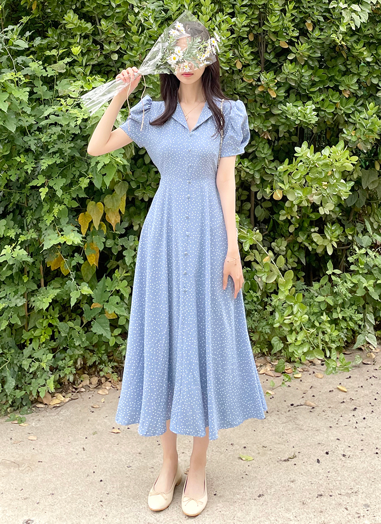 Shoulderリボンストライプワンピース | DRESS/ONEPIECE | Merci