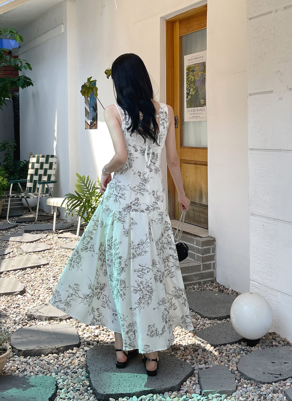 花柄バックリボンワンピース | レディースファッション通販 - DHOLIC