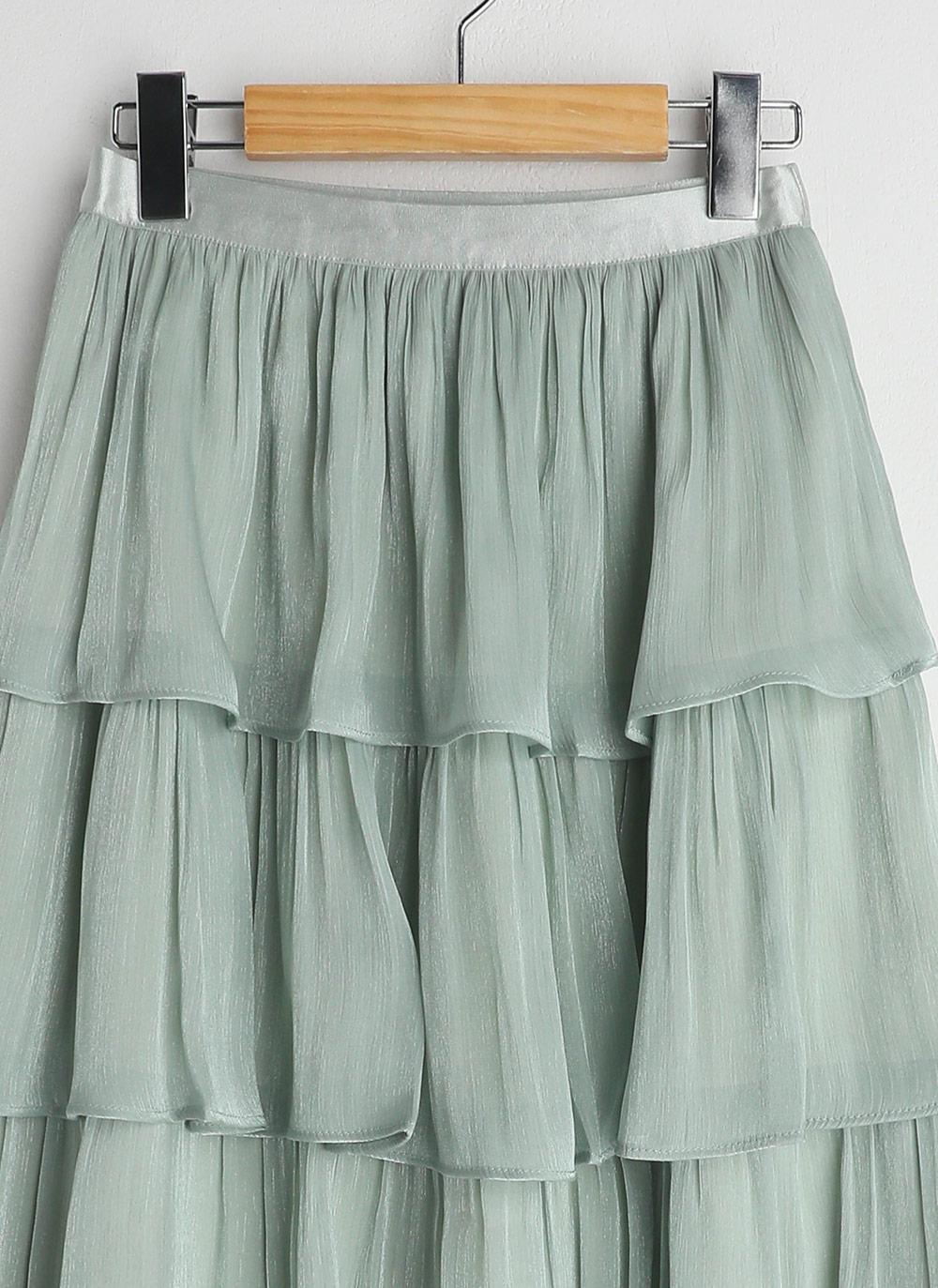 シアーサテンティアードスカート | レディースファッション通販 - DHOLIC