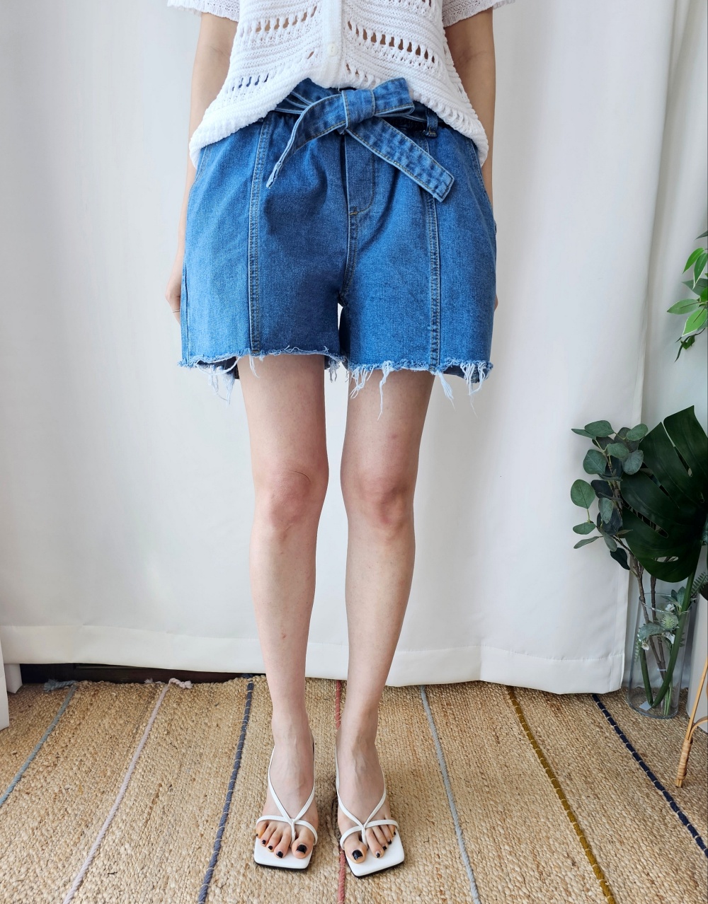 D QOST3N 069ZU デニムショートパンツ 34 AZUL DENIM ショートパンツ[品番：AZLW0022059]｜AZUL BY MOUSSY