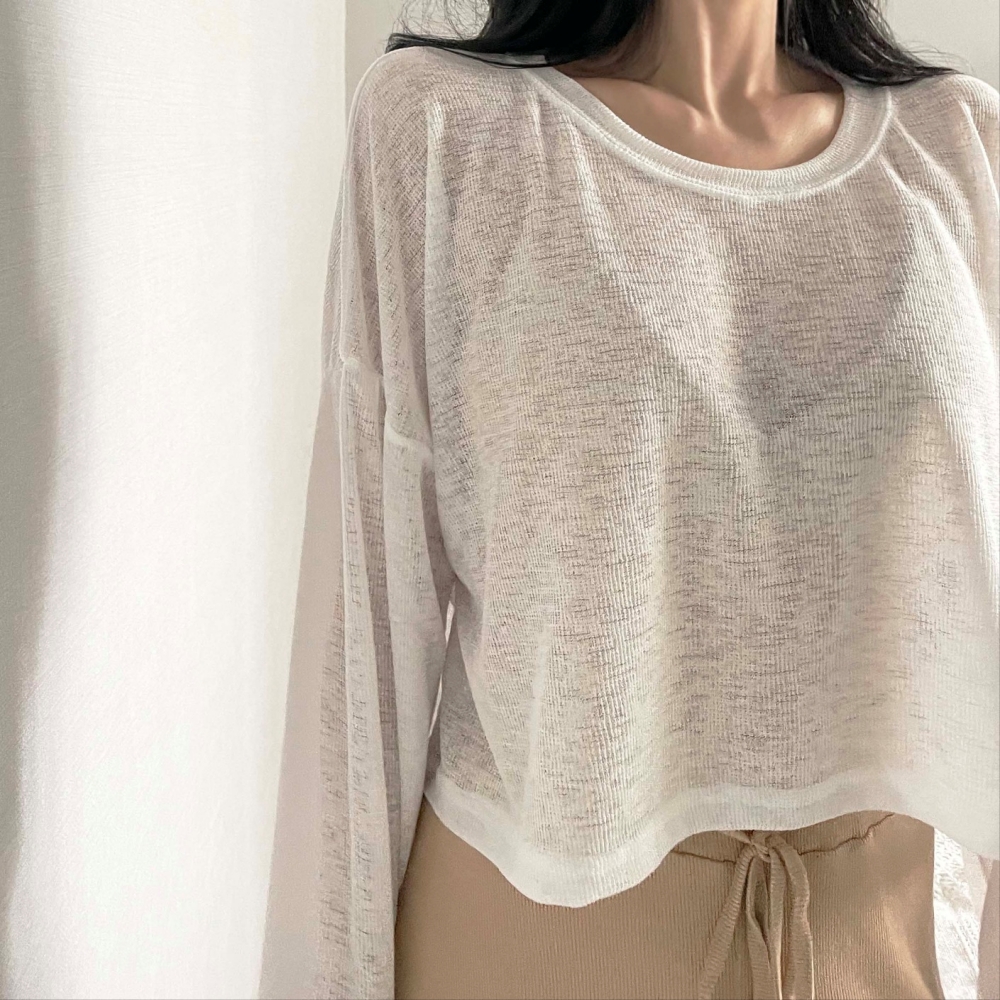 2WAYクロップドシアーTシャツ | 詳細画像17