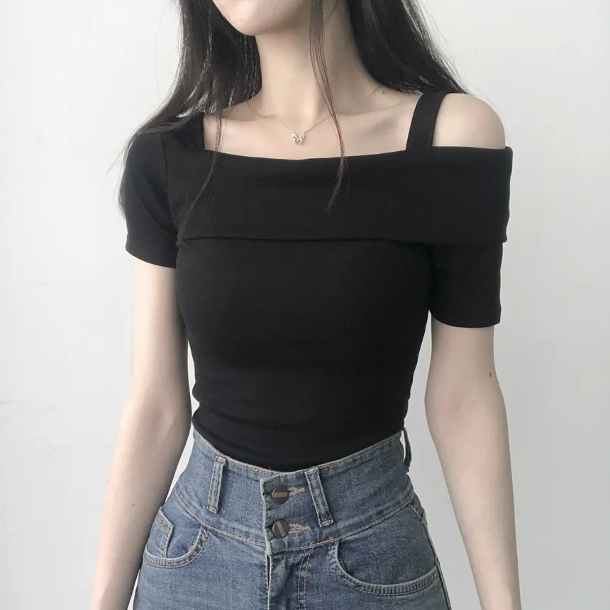 アンバランスオフショルダーTシャツ | lilisense | 詳細画像9