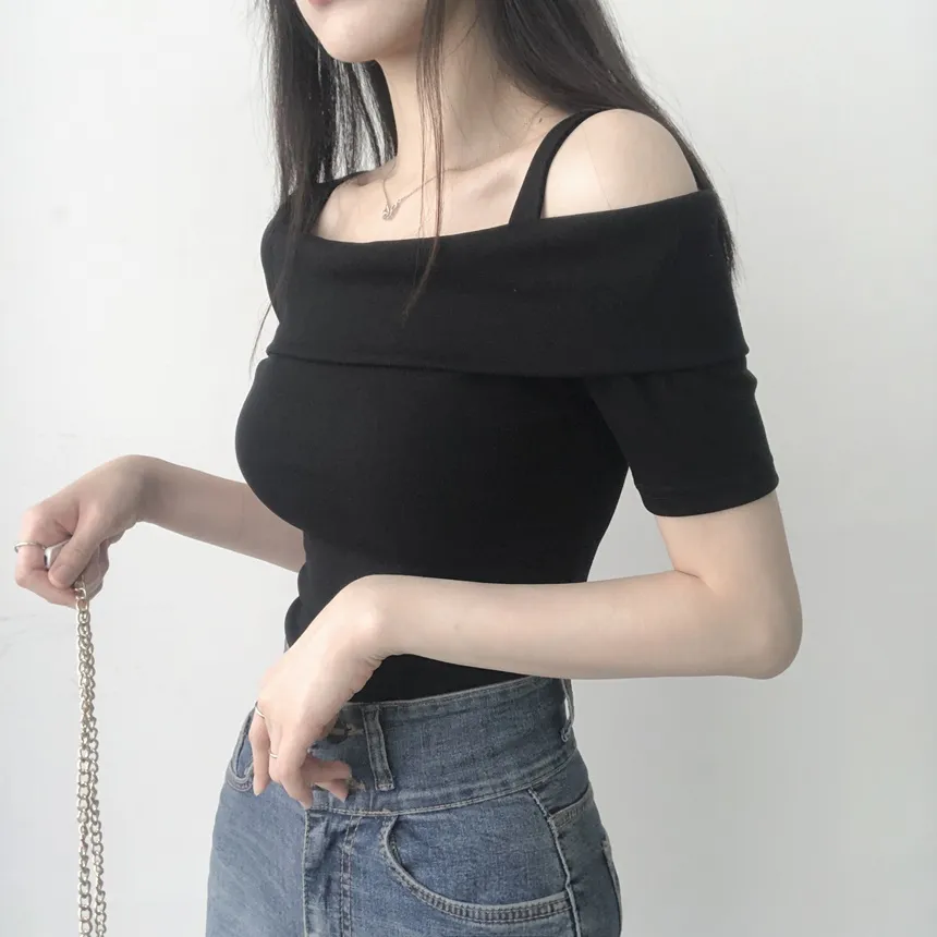 アンバランスオフショルダーTシャツ | lilisense | 詳細画像10
