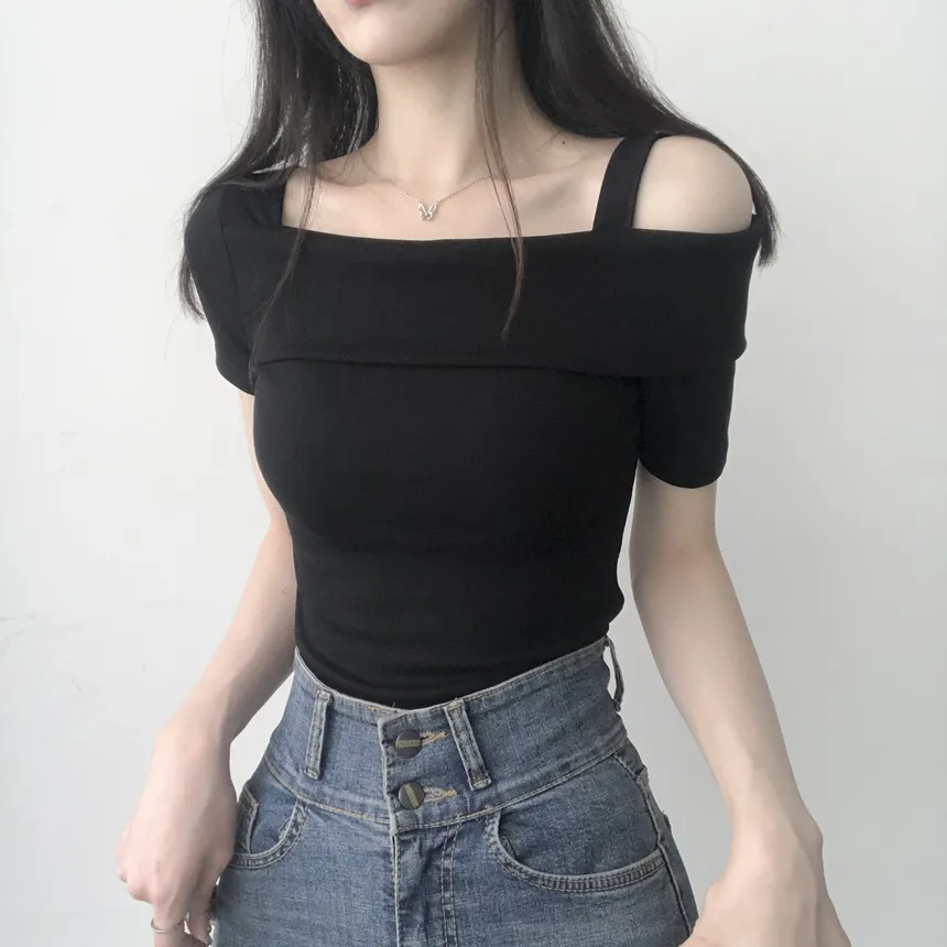 アンバランスオフショルダーTシャツ | lilisense | 詳細画像11