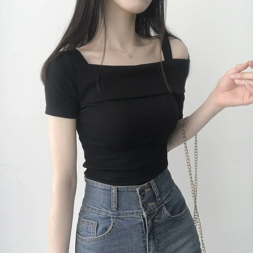 アンバランスオフショルダーTシャツ | lilisense | 詳細画像12
