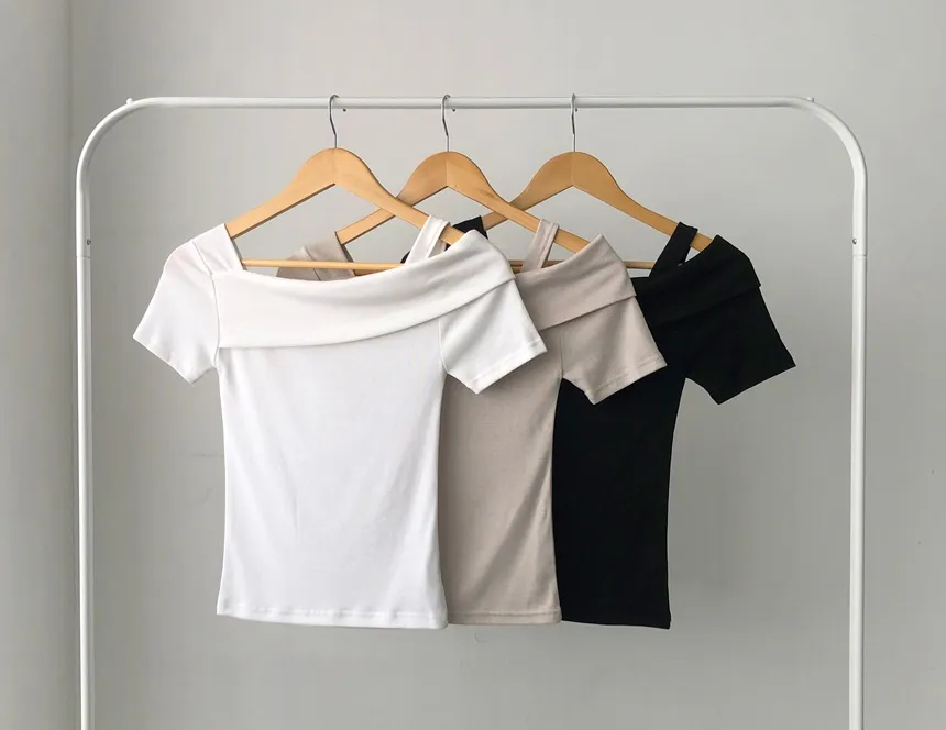 アンバランスオフショルダーTシャツ | lilisense | 詳細画像20