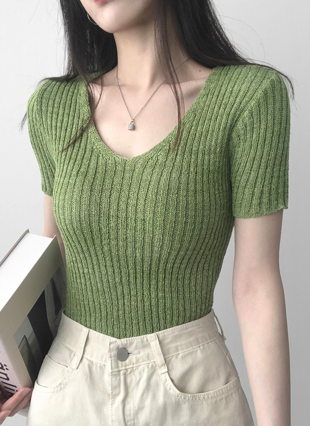 user_242dea43 20471120 ニット半袖 osharewalker ニット レディース トップス 半袖 サマーニット