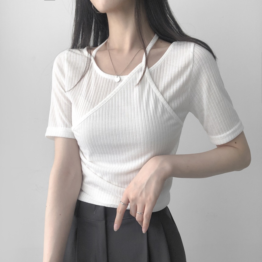 ホルターネッククロップTシャツ | lilisense | 詳細画像2