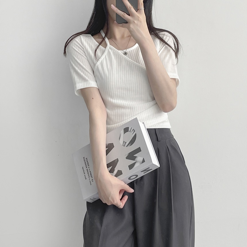 ホルターネッククロップTシャツ | lilisense | 詳細画像6