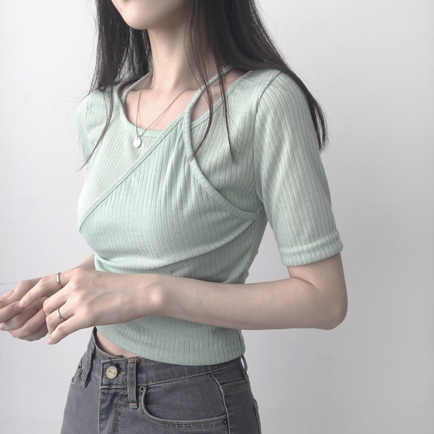 ホルターネッククロップTシャツ | lilisense | 詳細画像12