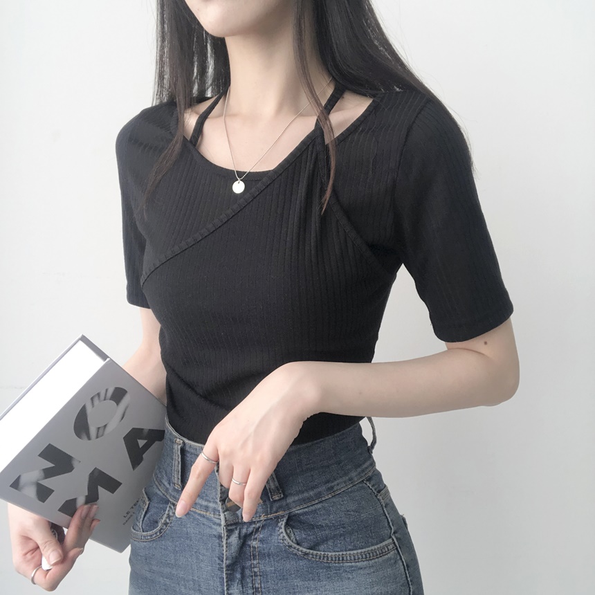ホルターネッククロップTシャツ | lilisense | 詳細画像13