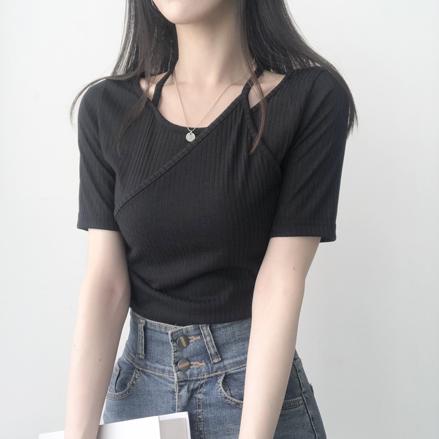 ホルターネッククロップTシャツ | lilisense | 詳細画像14