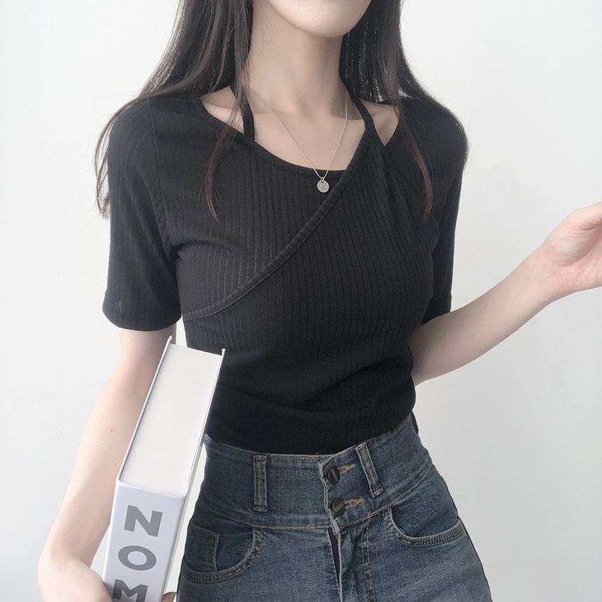 ホルターネッククロップTシャツ | lilisense | 詳細画像15
