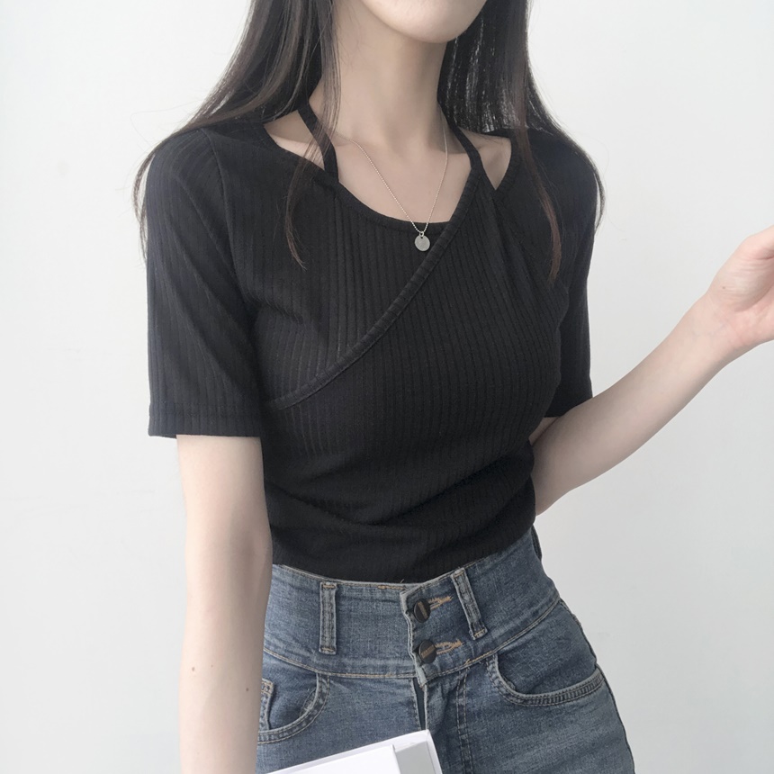 ホルターネッククロップTシャツ | lilisense | 詳細画像16