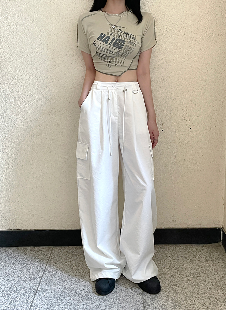 スクエアリングワイドカーゴパンツ | レディースファッション通販 - DHOLIC