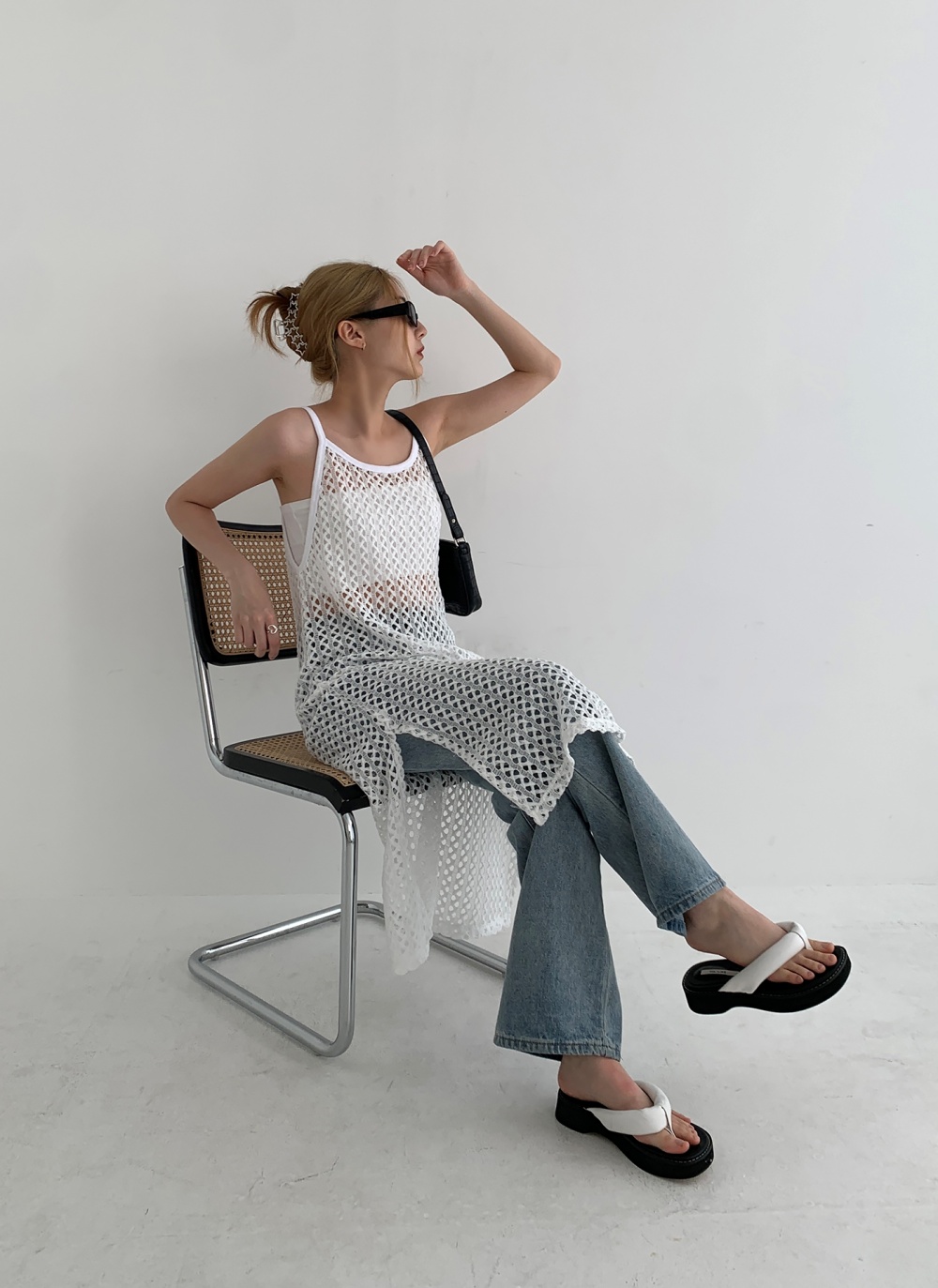 メッシュキャミワンピース | レディースファッション通販 - DHOLIC