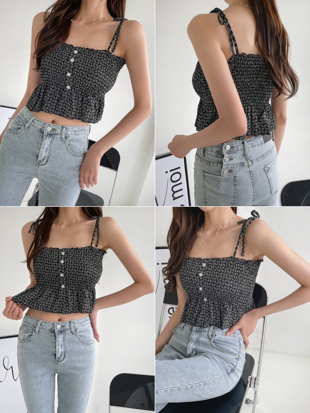 PHEENY シャーリング　キャミソール PHEENY シャーリング キャミソール シャーリングフリルキャミソール