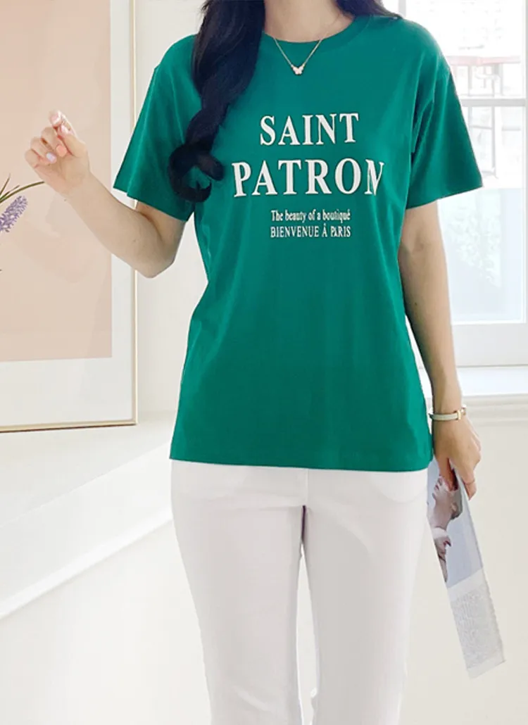 SAINTプリントTシャツ | lusida | 詳細画像1